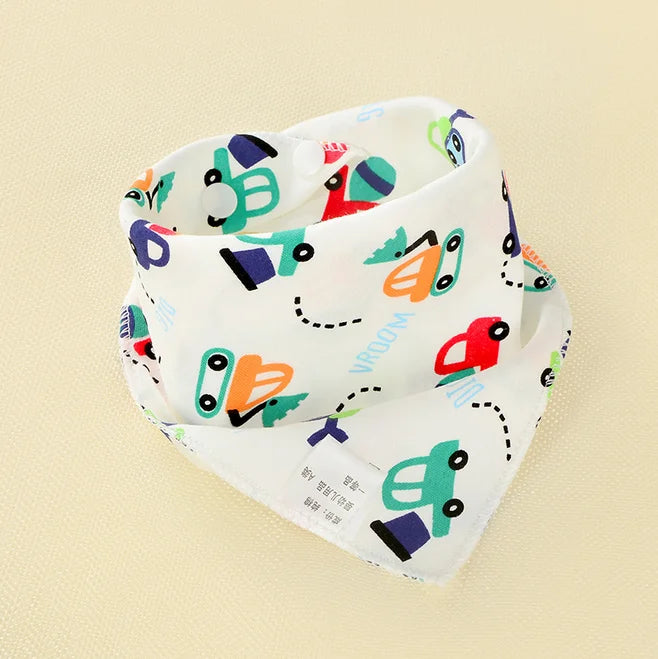 Baby Bandana Dribble Bib | Soft Triangle Burp Cloth for Newborns & Toddlers