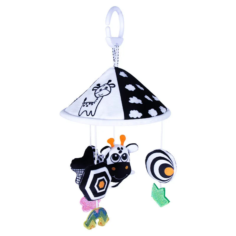 Baby Black & White High Contrast Hanging Rattle Toy