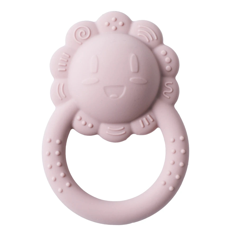 Silicone Bear Teether Rattle | Food-Grade Sensory Hand Bell for Babies 0–12 Months