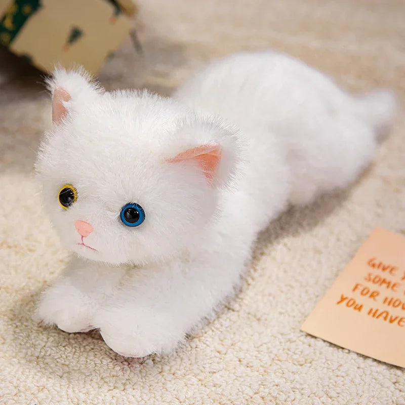 Realistic Cat Plush Toy | Lifelike Stuffed Kitten with Fur | 5 Colours | 40cm & 50cm