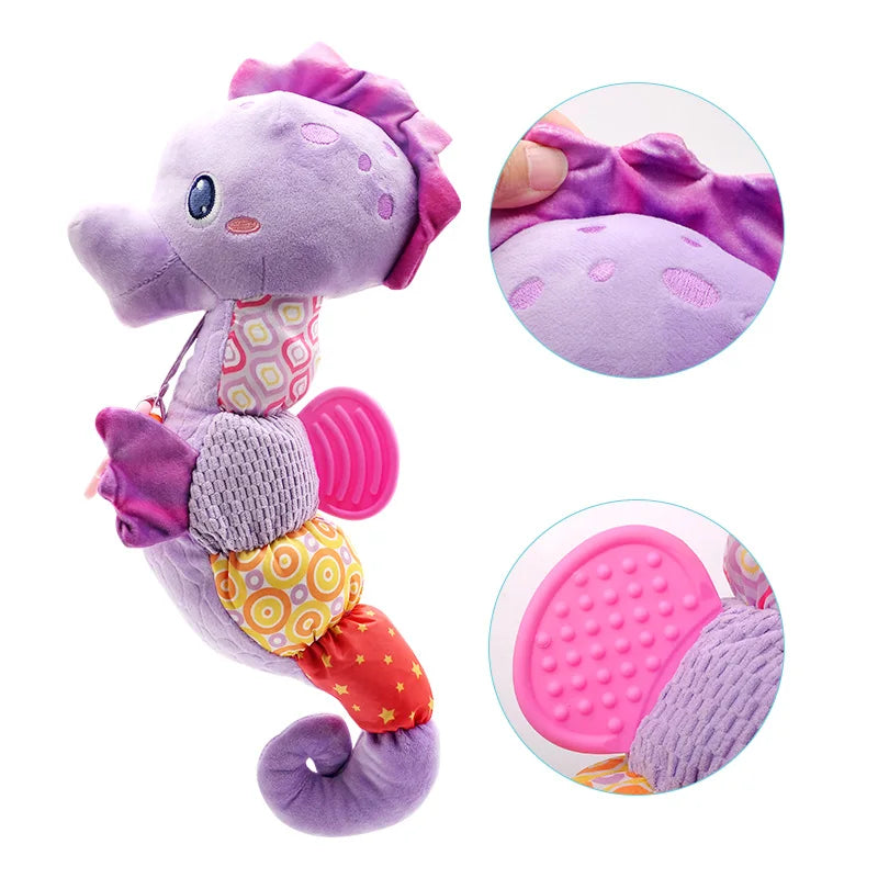 Baby Seahorse Musical Rattle Soft Toy