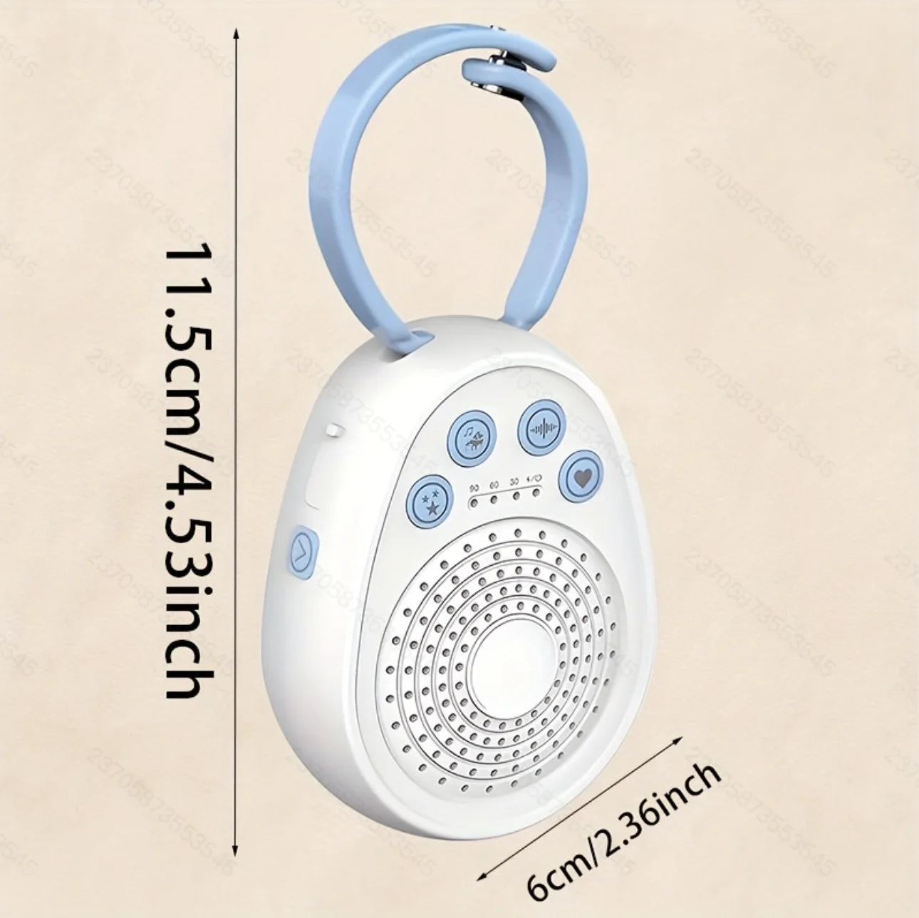 Baby White Noise Machine | 20 Soothing Sounds, Sleep in Minutes | Portable USB for Newborns & Travel