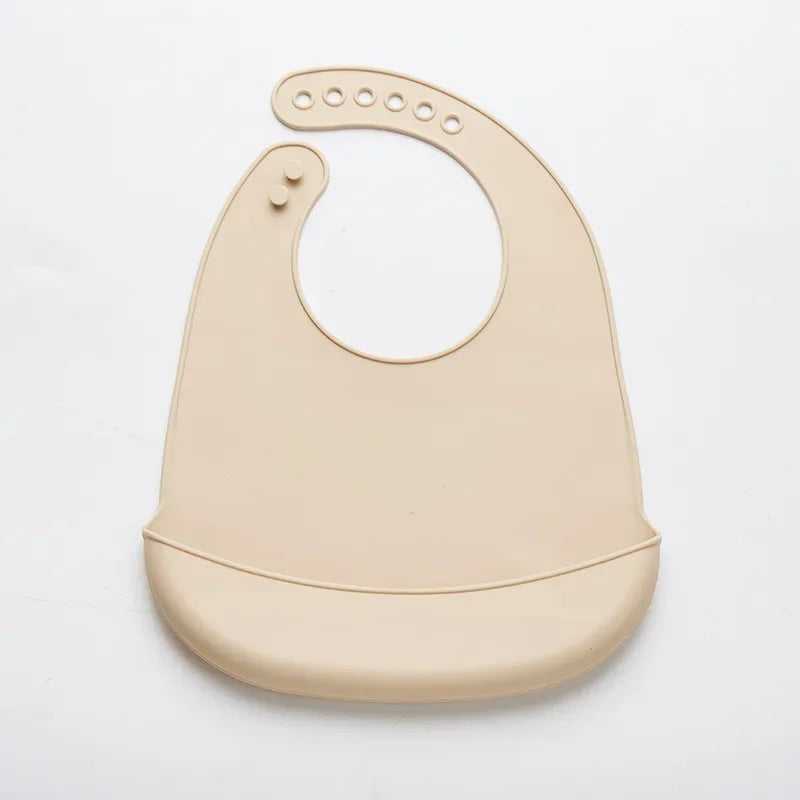 Silicone Baby Bib | Adjustable Waterproof Feeding Bib for Newborns & Toddlers, BPA-Free