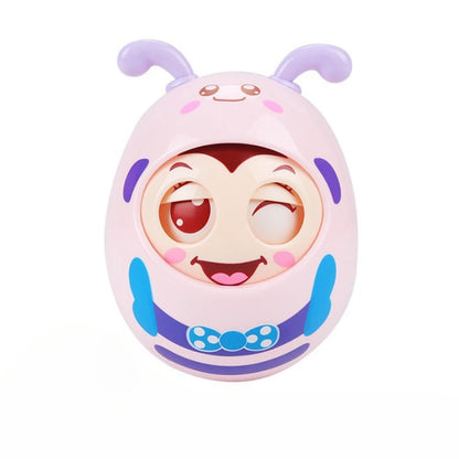 Baby Roly Poly Bee Tumbler Toy | Tummy Time Rocking Toy for Babies 3–12 Months