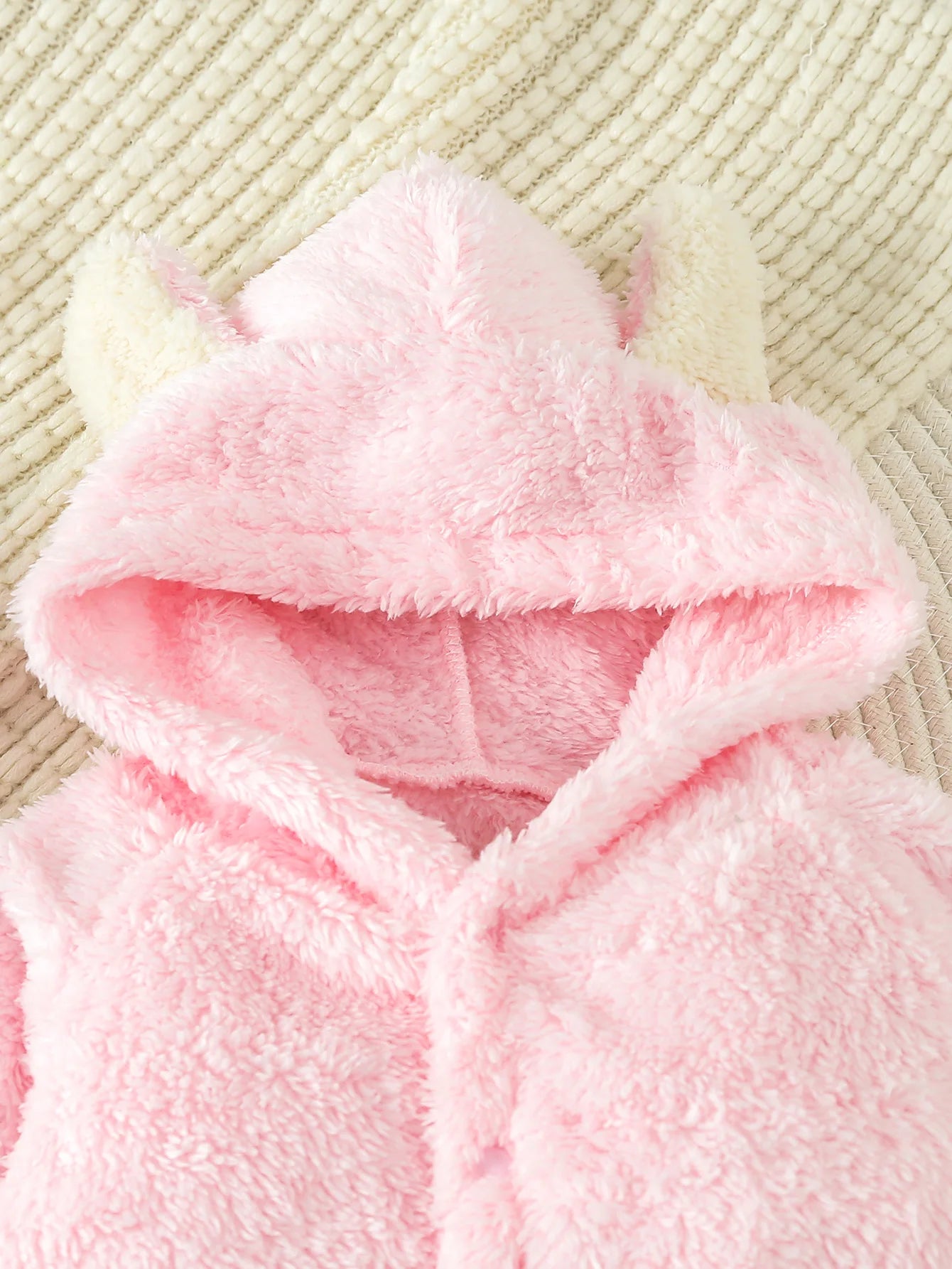 Baby Fleece Hooded Romper | Warm Animal Jumpsuit for Newborns 0–12 Months