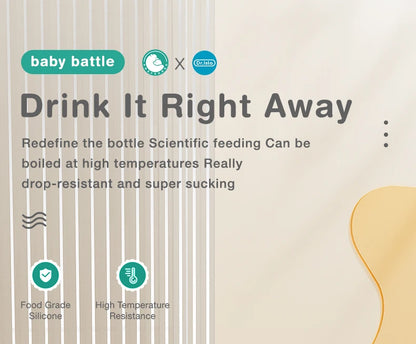 MAMIJOY Anti-Choke Glass Baby Bottle | BPA Free | 90ml & 160ml