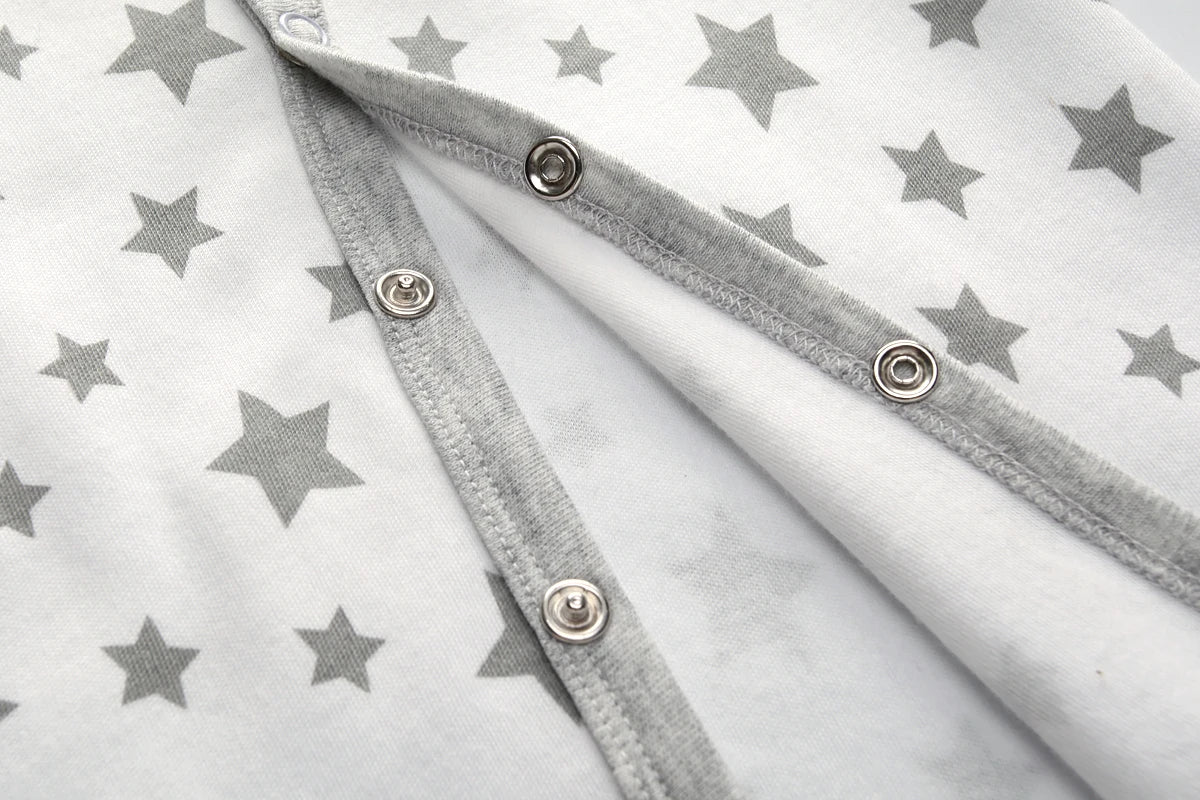 Newborn Baby Romper | Long Sleeve Cotton Jumpsuit 0-12M