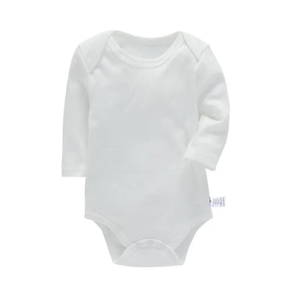 Baby Cotton Long Sleeve Romper | Unisex Bodysuit for Boys & Girls 3–24 Months