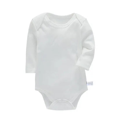 Baby Cotton Long Sleeve Romper | Unisex Bodysuit for Boys & Girls 3–24 Months