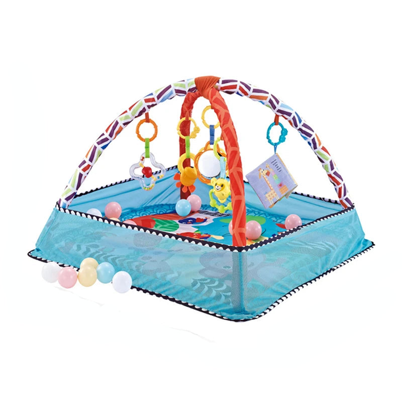 Baby Crawling Mat & Fitness Frame Set