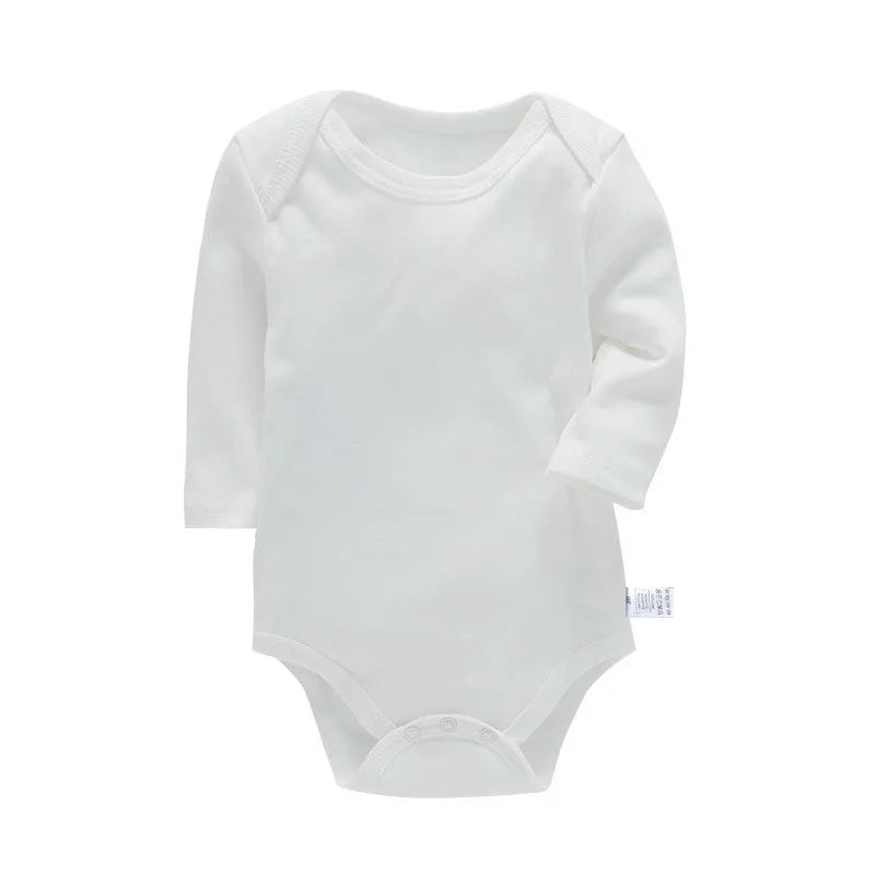 Baby Cotton Long Sleeve Romper | Unisex Bodysuit for Boys & Girls 3–24 Months