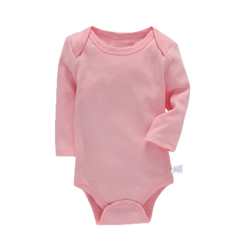 Baby Cotton Long Sleeve Romper | Unisex Bodysuit for Boys & Girls 3–24 Months