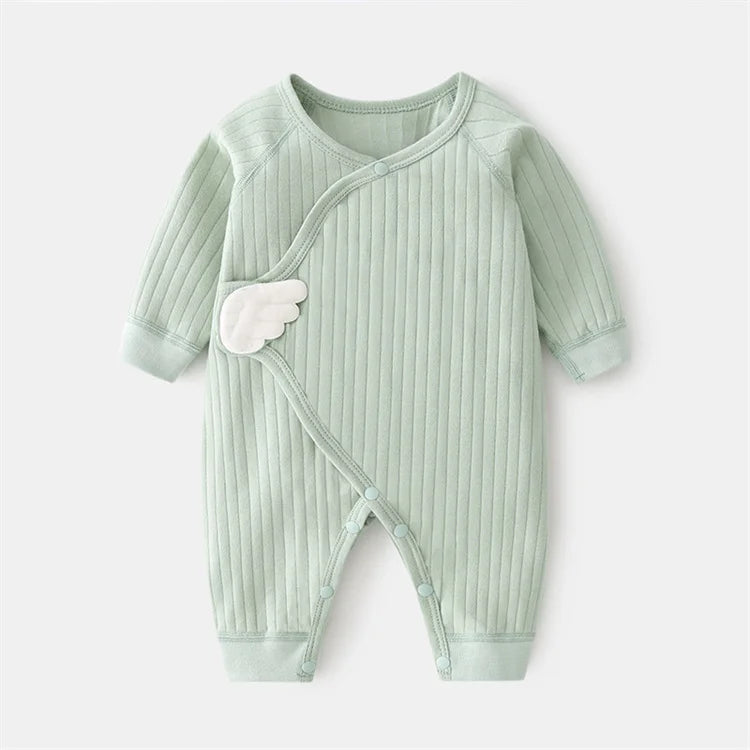 Baby Angel Wing Romper | Soft Cotton Jumpsuit for Newborns 0–6 Months