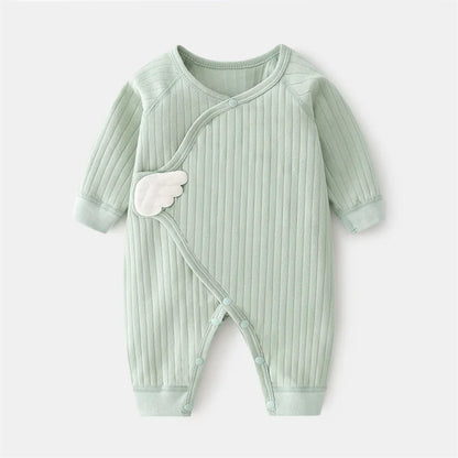 Baby Angel Wing Romper | Soft Cotton Jumpsuit for Newborns 0–6 Months