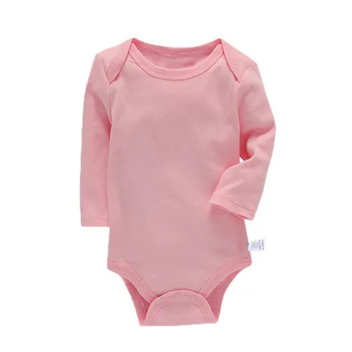 Baby Cotton Long Sleeve Romper | Unisex Bodysuit for Boys & Girls 3–24 Months