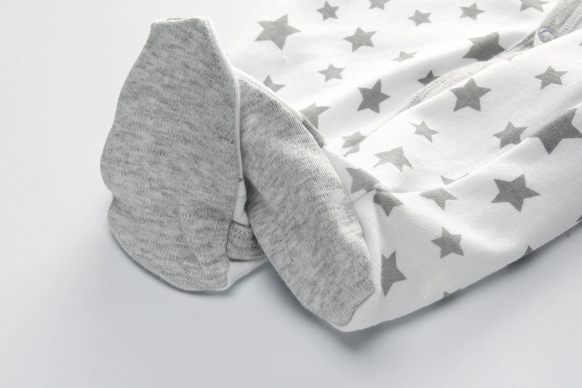 Newborn Baby Romper | Long Sleeve Cotton Jumpsuit 0-12M