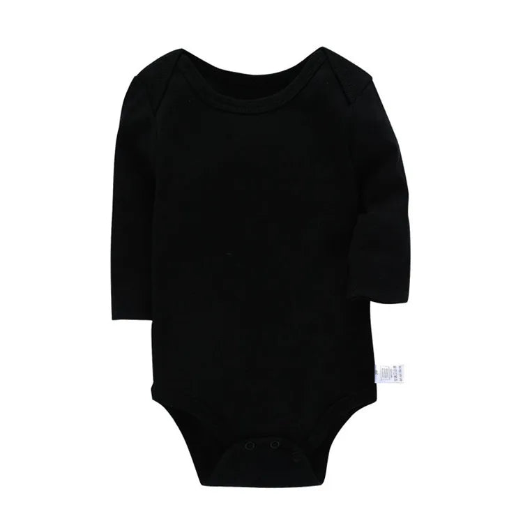 Baby Cotton Long Sleeve Romper | Unisex Bodysuit for Boys & Girls 3–24 Months
