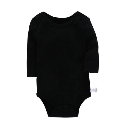 Baby Cotton Long Sleeve Romper | Unisex Bodysuit for Boys & Girls 3–24 Months