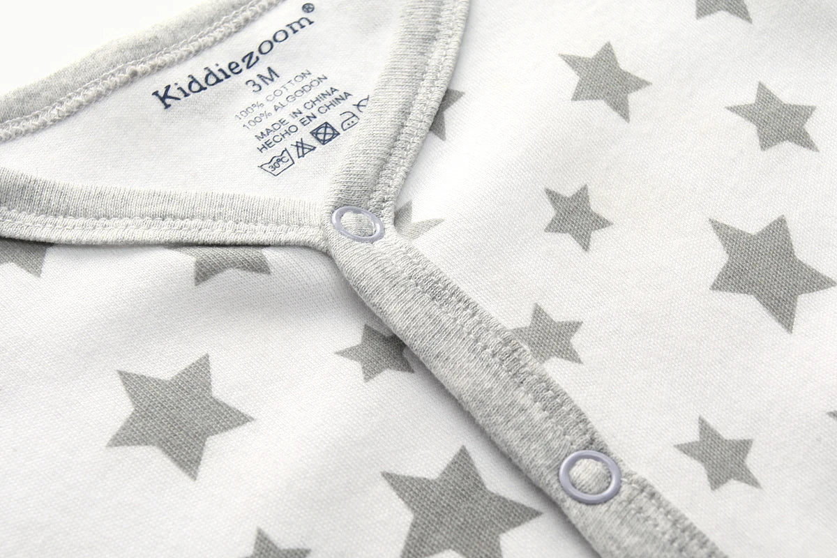 Newborn Baby Romper | Long Sleeve Cotton Jumpsuit 0-12M