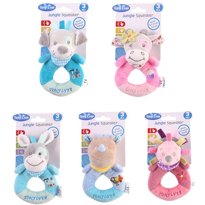 Baby Animal Plush Hand Bell Rattle Toy