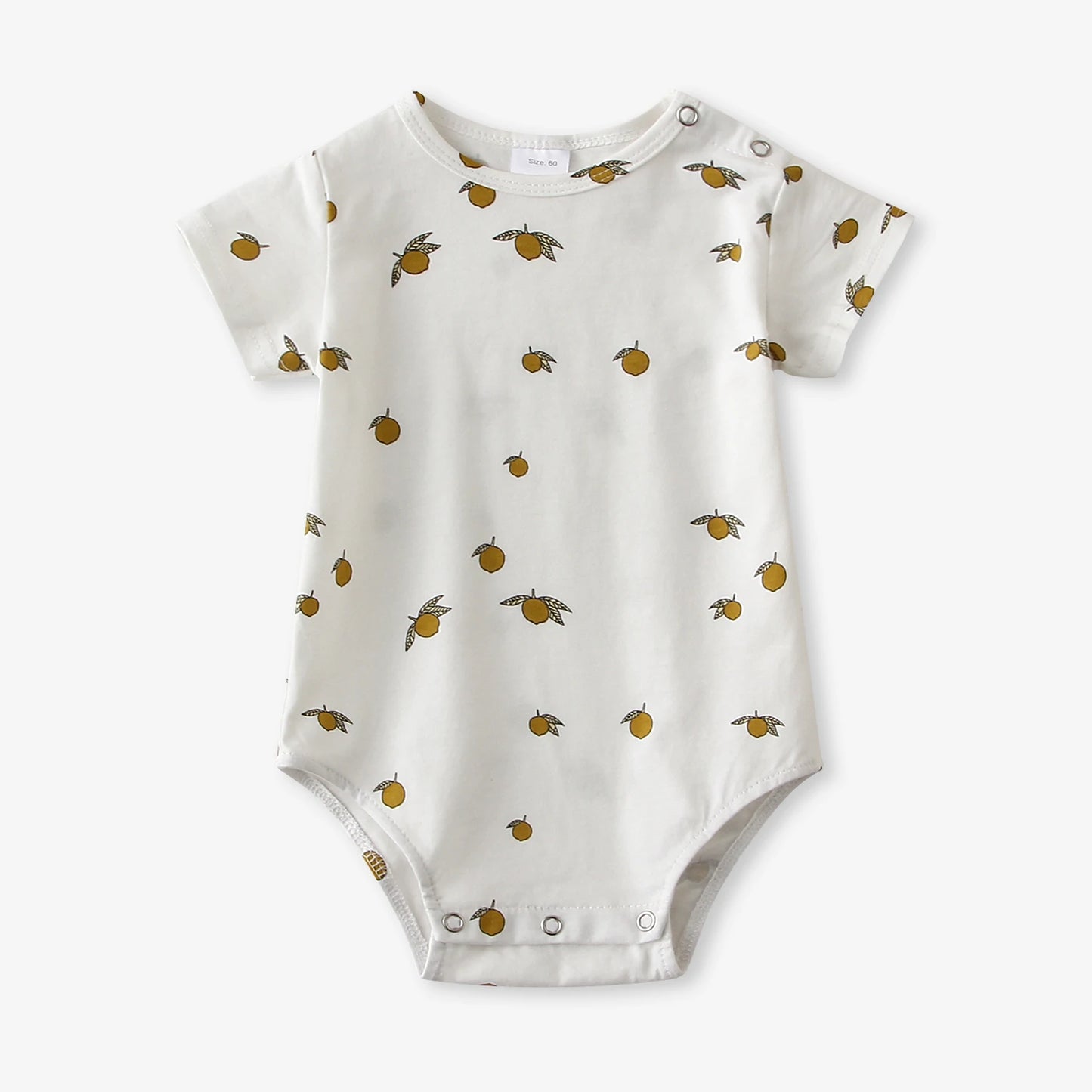 Baby Romper — Cute Cartoon Print, Short Sleeve Unisex