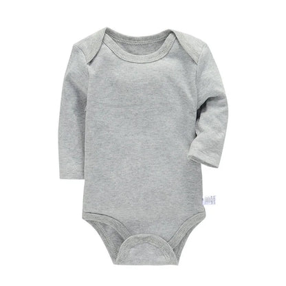 Baby Cotton Long Sleeve Romper | Unisex Bodysuit for Boys & Girls 3–24 Months