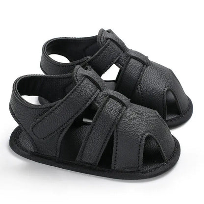 Baby & Toddler Leather First Walker Shoes | Unisex Soft Sole 0-18 Months