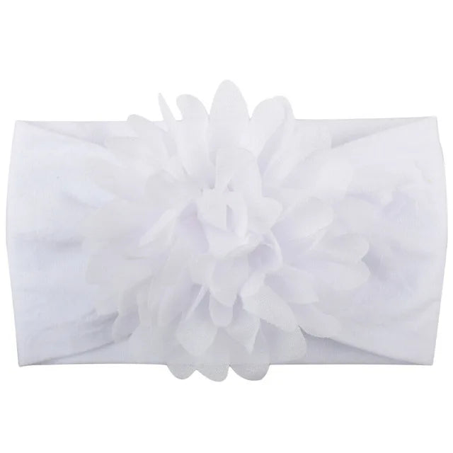Baby & Toddler Chiffon Flower Bow Headband | Soft Hair Band for Girls