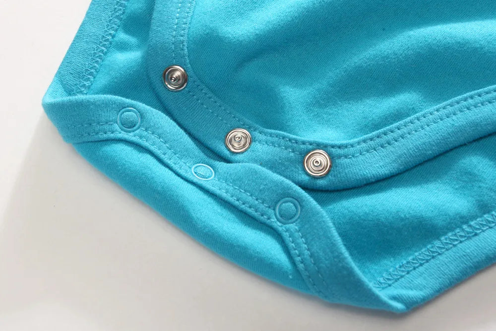 Baby Unisex Cotton Romper 2-Pack | O-Neck Short Sleeve Jumpsuit 0-24 Months