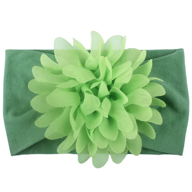 Baby & Toddler Chiffon Flower Bow Headband | Soft Hair Band for Girls
