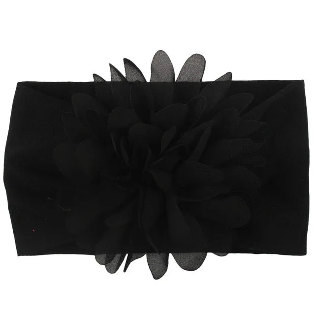 Baby & Toddler Chiffon Flower Bow Headband | Soft Hair Band for Girls
