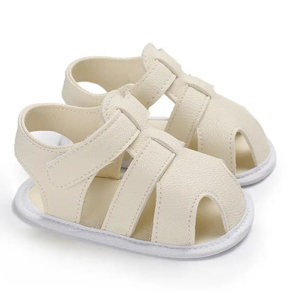 Baby & Toddler Leather First Walker Shoes | Unisex Soft Sole 0-18 Months