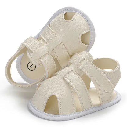 Baby & Toddler Leather First Walker Shoes | Unisex Soft Sole 0-18 Months