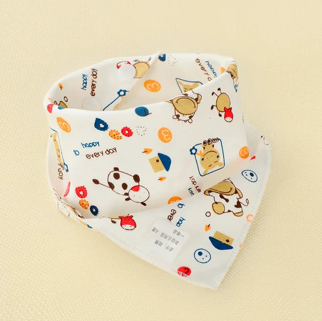 Baby Bandana Dribble Bib | Soft Triangle Burp Cloth for Newborns & Toddlers