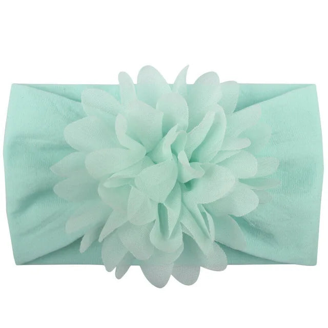 Baby & Toddler Chiffon Flower Bow Headband | Soft Hair Band for Girls