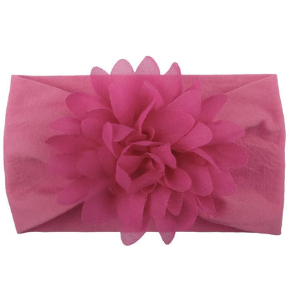 Baby & Toddler Chiffon Flower Bow Headband | Soft Hair Band for Girls