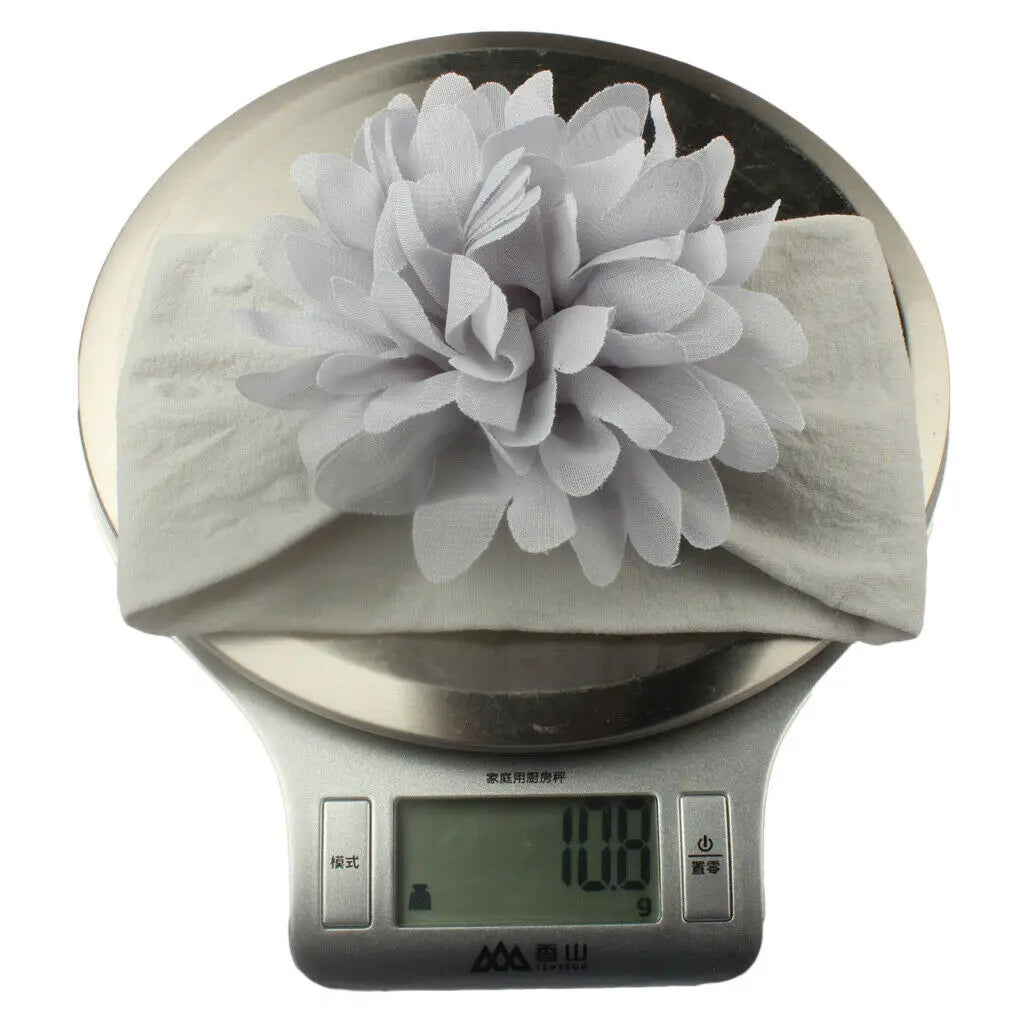 Baby & Toddler Chiffon Flower Bow Headband | Soft Hair Band for Girls