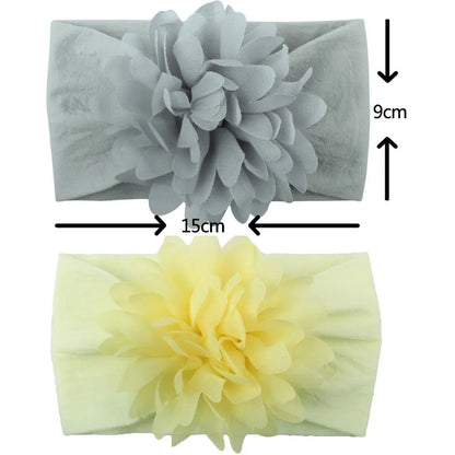 Baby & Toddler Chiffon Flower Bow Headband | Soft Hair Band for Girls