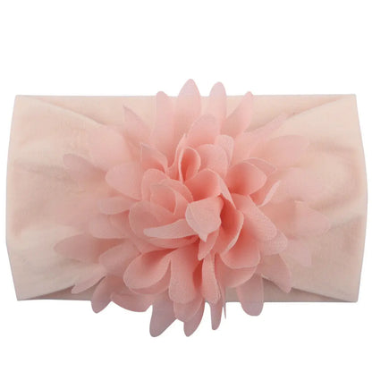 Baby & Toddler Chiffon Flower Bow Headband | Soft Hair Band for Girls