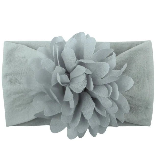 Baby & Toddler Chiffon Flower Bow Headband | Soft Hair Band for Girls