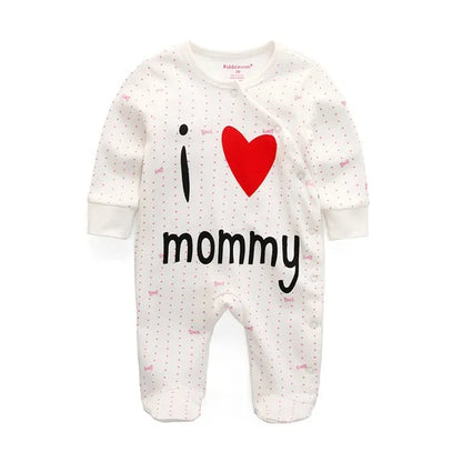 Newborn Baby Romper | Long Sleeve Cotton Jumpsuit 0-12M