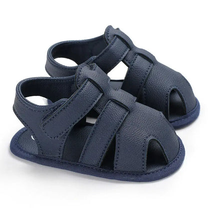 Baby & Toddler Leather First Walker Shoes | Unisex Soft Sole 0-18 Months