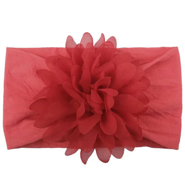 Baby & Toddler Chiffon Flower Bow Headband | Soft Hair Band for Girls