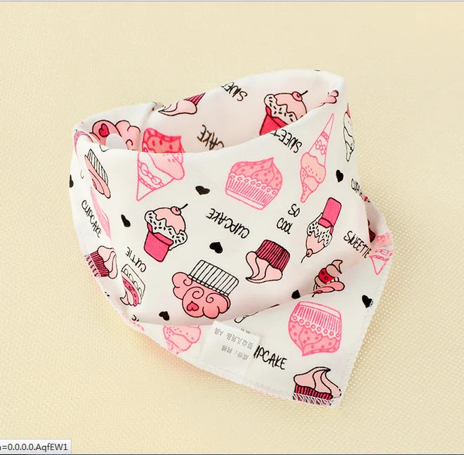 Baby Bandana Dribble Bib | Soft Triangle Burp Cloth for Newborns & Toddlers