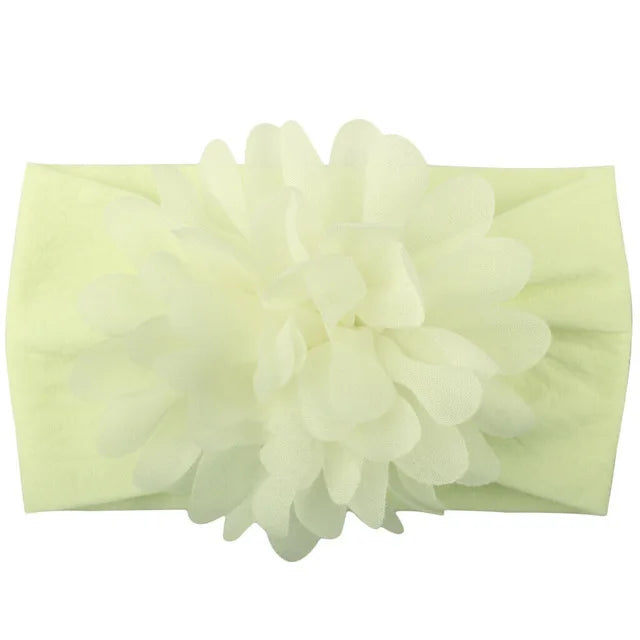 Baby & Toddler Chiffon Flower Bow Headband | Soft Hair Band for Girls
