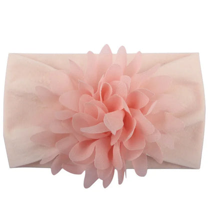 Baby & Toddler Chiffon Flower Bow Headband | Soft Hair Band for Girls