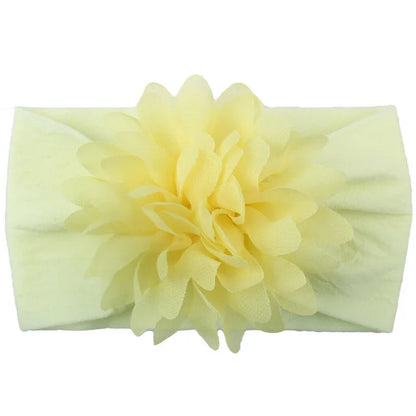Baby & Toddler Chiffon Flower Bow Headband | Soft Hair Band for Girls
