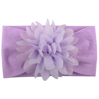 Baby & Toddler Chiffon Flower Bow Headband | Soft Hair Band for Girls