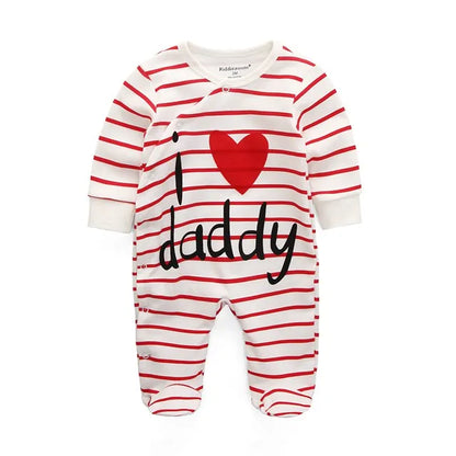 Newborn Baby Romper | Long Sleeve Cotton Jumpsuit 0-12M