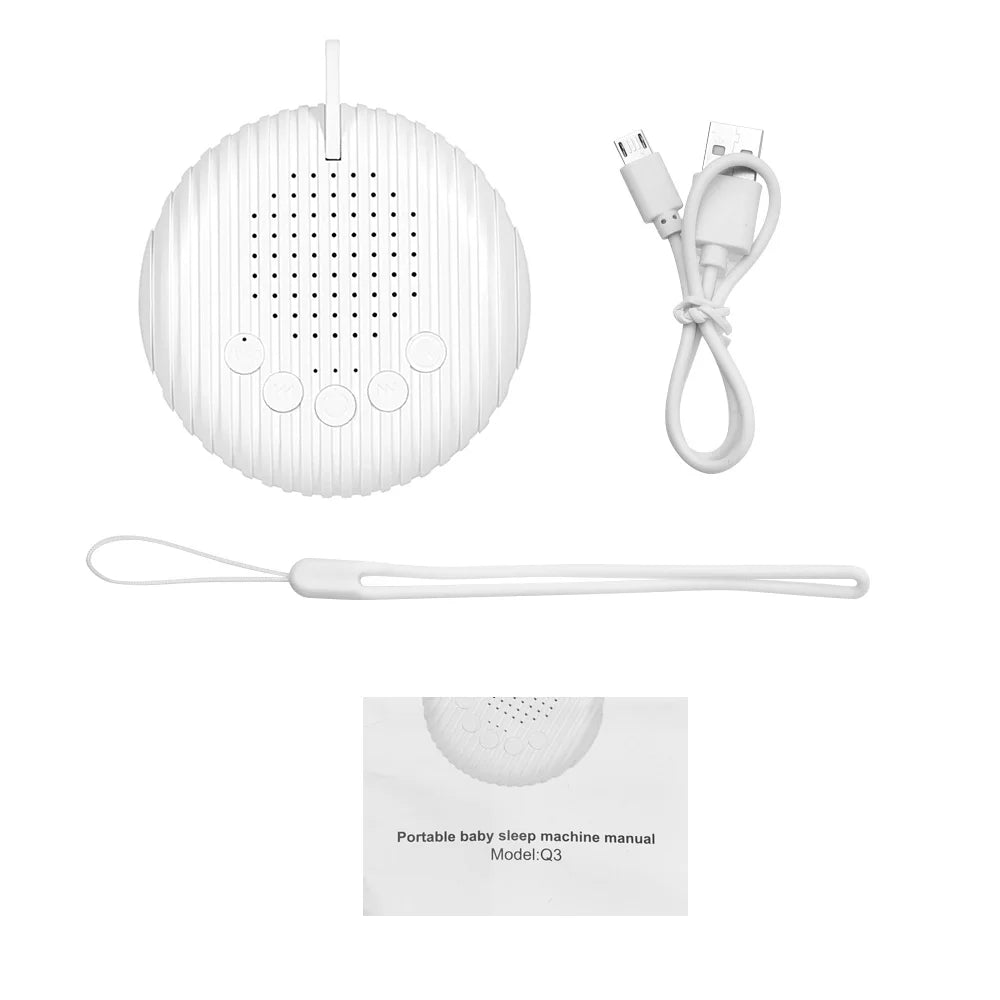 Baby White Noise Sleep Machine | 10 Soothing Sounds, USB Rechargeable, Volume Control